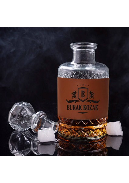 Premium Arkadaşa Taba Deri Kaplı Viski Şişesi fiyatları