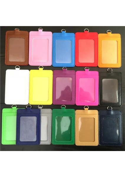 Kırmızı Stil Geri Çekilebilir Boyunluklar Kimlik Kartı Tutucu Deri Porte Otobüs Pasosu Kılıf Kapak Kayması Erkekler Kadınlar Banka Kredi Kartı Tutacağı Askı Kart Sahibi (Yurt Dışından)