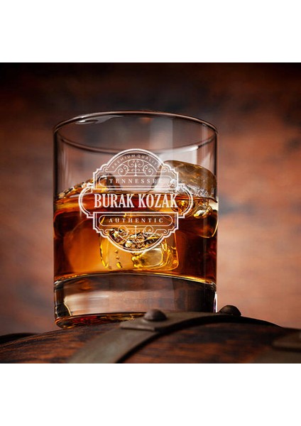 Kişiye Özel Authentic Isimli Viski Bardağı