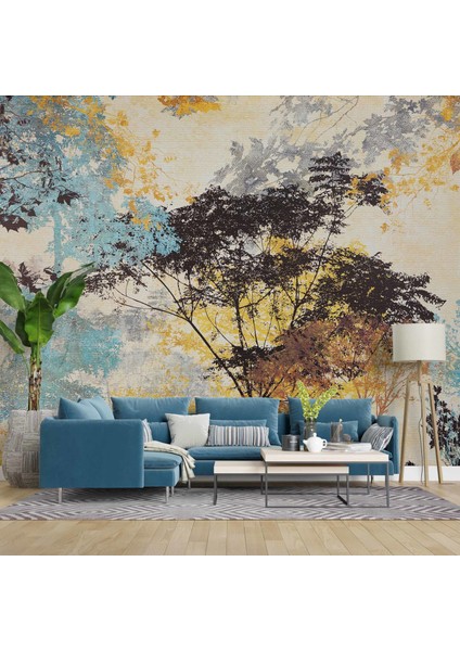 Ağaç Silueti Halı Deseni