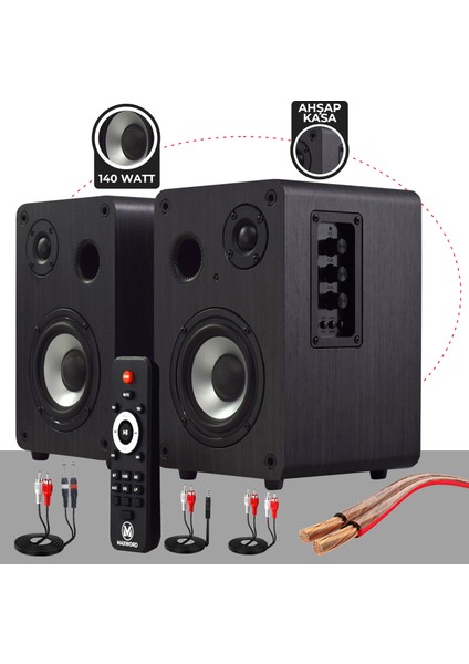 Referans Paket 4 Maxword Monitör Ses Kartı Cx1 Mikrofon Pad Controller Stüdyo Ekipmanları Seti
