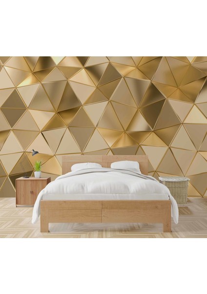 3 Boyutlu Gold Kabartma Görünümlü Prizma