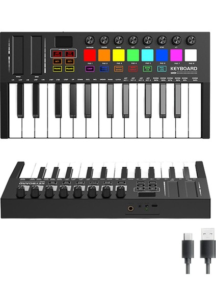 Referans Paket 6 Maxword Monitör Ses Kartı Cx1 Mikrofon Pad Controller Midi Klavye Stüdyo Ekipmanları Seti