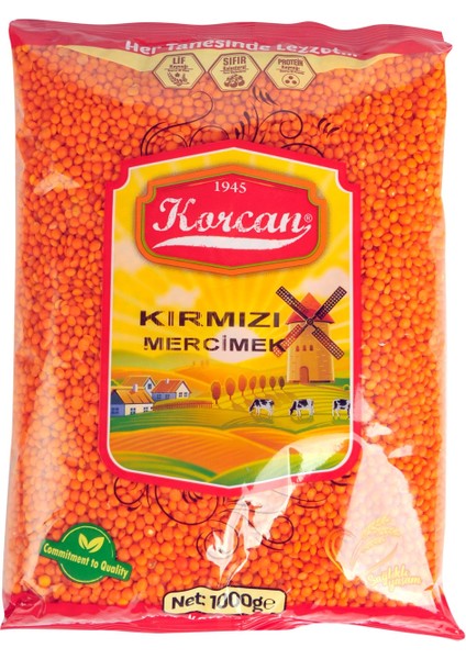 Kırmızı Mercimek 1 kg x 8 Adet