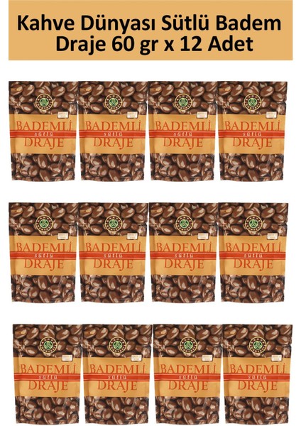Sütlü Badem Draje 60 gr x 12 Adet