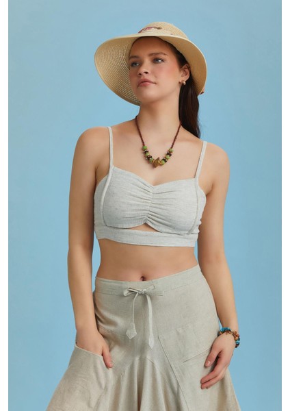 Ince Askılı Cut Out Detay Koton Bralet