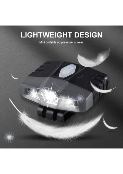 Kırmızı Ultra Parlak Mini Şarj Edilebilir Kafa Lambası LED Klipsli Kapak Işık Su Geçirmez Şapka Işık El Feneri Far Balıkçılık Kampı Için (Yurt Dışından) modelleri