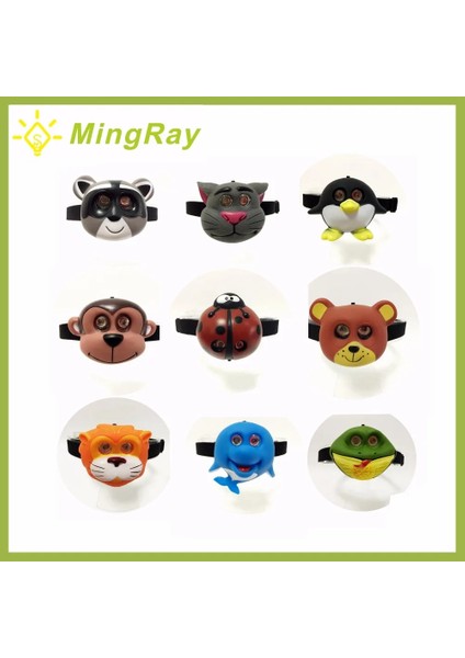 Rakun Çocuk Açık LED Far Aaa Pil Hayvan Şekli Sevimli Far Erkek Kız Kamp Çocuklar Için Kafa Üzerinde El Feneri Yaratıcı Hediye (Yurt Dışından) fiyatları