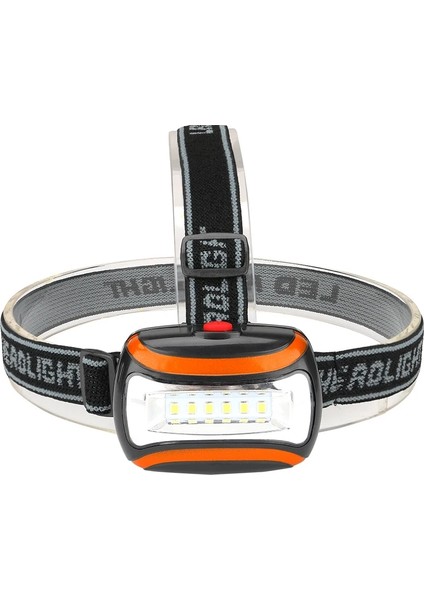 Turuncu Mini Far 3 Modu Torch Fener Açık Kamp Far 6 * LED Lanterna Kafa Bandı ile Acil Işık Su Geçirmez Aydınlatma (Yurt Dışından)
