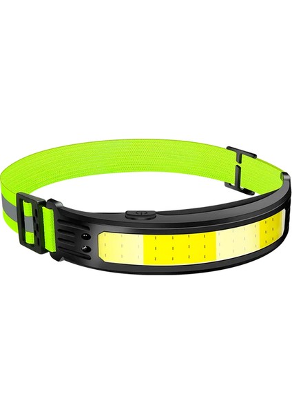 No.2 Boyutu Cob Sensörü Far Dahili Pil Balıkçılık Far Şarj Edilebilir 6 Mod Kafa Torch Açık Kamp El Feneri (Yurt Dışından)