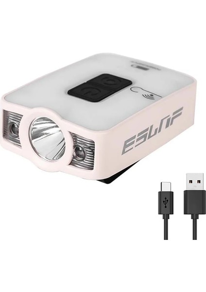 Beyaz Indüksiyon Kapağı Klip Işık USB Şarj El Feneri Ah Cob Projektör Kafa Işık Su Geçirmez Balıkçı Işığı Fener Canp Çadır (Yurt Dışından)