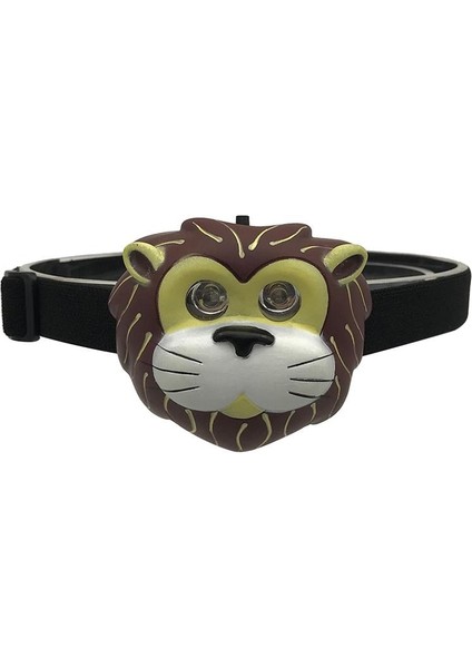 Sarı Çocuk Açık LED Far Aaa Pil Hayvan Şekli Sevimli Far Erkek Kız Kamp Çocuklar Için Kafa Üzerinde El Feneri Yaratıcı Hediye (Yurt Dışından)