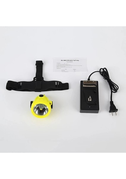Sarı Bklx LED Pil Madenci Madencilik Kap Lambası Far Maden Far Şarj Cihazı ile Balıkçılık Avcılık Için (Yurt Dışından)