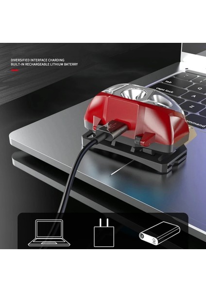 Mavi 800LM Sensör Xpe LED Far 100 M Mesafe Pil USB Far Fener Kamp Avcılık Balıkçılık Beyaz Işık Kafa Feneri (Yurt Dışından) fırsatları