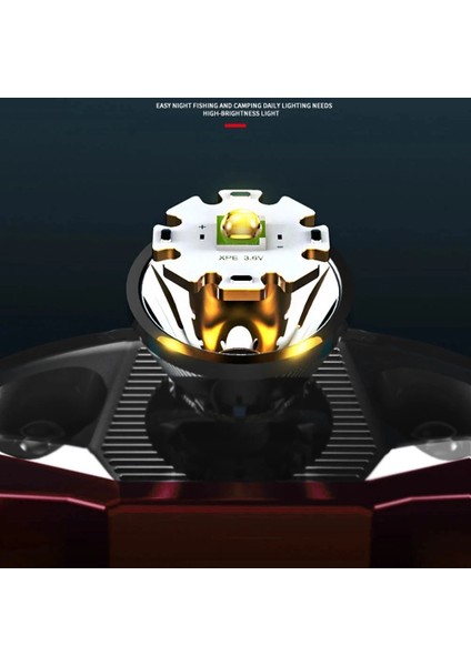 Kırmızı 800LM Sensör Xpe LED Far 100 M Mesafe Pil USB Far Fener Kamp Avcılık Balıkçılık Beyaz Işık Kafa Feneri (Yurt Dışından) modelleri