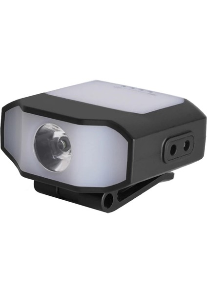 Siyah Sensör Kapağı Klipsli Işık Far 6 Mod Cob LED Far Tip-C Açık Kamp Balıkçılık Acil Durum Için Şarj Kafa Lambası (Yurt Dışından)