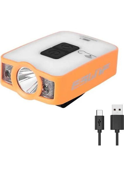 2 Adet Tarzı Beyaz Ob LED Indüksiyon Sensörü Far Ultra Parlak Taşınabilir Ipx6 Su Geçirmez Klipsli Beyzbol Şapkası Işık Baş Feneri Lambası (Yurt Dışından)