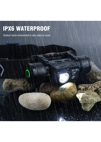 Siyah Stil Sarı Boruit HP500 LED Far 7-Mode Güçlü Far Tip-C Şarj Edilebilir Su Geçirmez Kafa Feneri Kamp Balıkçılık Avcılık Için (Yurt Dışından) indirimleri