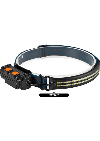 W692-2 Xpg+Cob Indüksiyon Far Tip-C Şarj Edilebilir Dış Mekan LED Parlak Farlar Çalışma Farı Balıkçılık LED Far (Yurt Dışından)