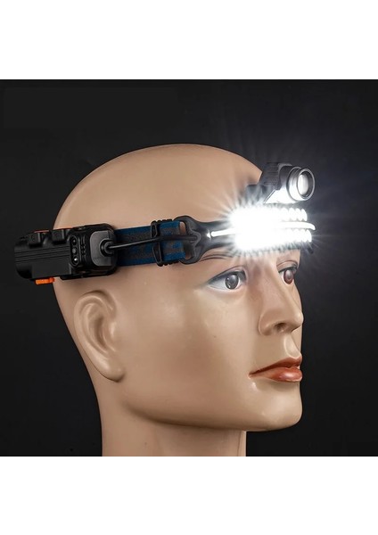 W692-2 Xpg+Cob Indüksiyon Far Tip-C Şarj Edilebilir Dış Mekan LED Parlak Farlar Çalışma Farı Balıkçılık LED Far (Yurt Dışından) modelleri