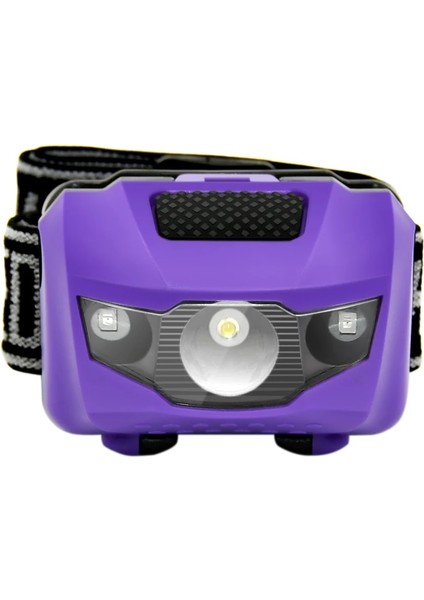 Mor Anyıge 4 Modu Su Geçirmez Q5 LED Far Kırmızı Flaş Işıkları Süper Parlak Far Kafa Lambası Kafa Bandı ile Üst Aaa Torch Lanterna (Yurt Dışından)