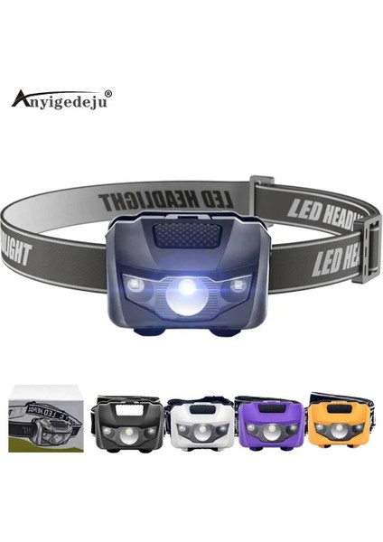 Mor Anyıge 4 Modu Su Geçirmez Q5 LED Far Kırmızı Flaş Işıkları Süper Parlak Far Kafa Lambası Kafa Bandı ile Üst Aaa Torch Lanterna (Yurt Dışından) fiyatları