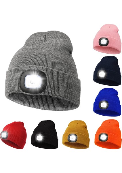 Sarı C3 Yükseltilmiş El-Serbest Far Kap Şapka LED Işık Şarj Edilebilir Sonbahar ve Kış Kap Çıkarılabilir ve Yıkanabilir Örme Şapka (Yurt Dışından) fiyatları