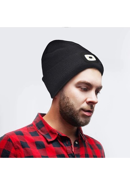 Sarı C3 Yükseltilmiş El-Serbest Far Kap Şapka LED Işık Şarj Edilebilir Sonbahar ve Kış Kap Çıkarılabilir ve Yıkanabilir Örme Şapka (Yurt Dışından) modelleri