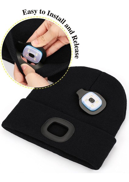 Sarı C3 Yükseltilmiş El-Serbest Far Kap Şapka LED Işık Şarj Edilebilir Sonbahar ve Kış Kap Çıkarılabilir ve Yıkanabilir Örme Şapka (Yurt Dışından) indirimleri