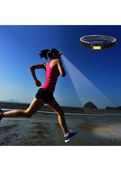 Siyah Güçlü Kafa Işık Taşınabilir Yüksek Güç Far Ön Lamba Acil Aydınlatma Far Açık Kamp Balıkçılık Pil Olmadan (Yurt Dışından) indirimleri