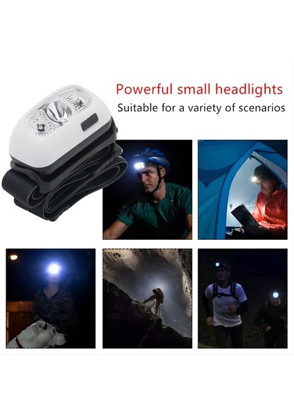 Yeşil Akıllı Indüksiyon USB Şarj Indüksiyon Far LED Kafaya Monte Güçlü Işık Gece Koşu Açık Far (Yurt Dışından) indirimleri