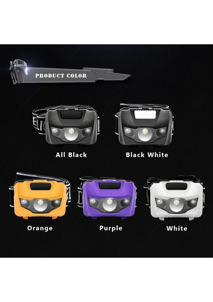 Beyaz Anyıge 4 Modu Su Geçirmez Q5 LED Far Kırmızı Flaş Işıkları Süper Parlak Far Kafa Lambası Kafa Bandı ile Üst Aaa Torch Lanterna (Yurt Dışından) fırsatları