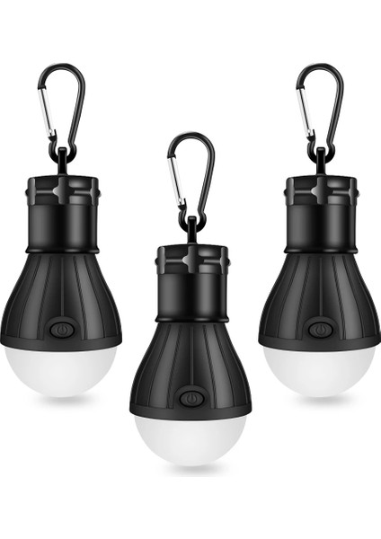 3W 3 LED Çadır Asılı Lamba 3 Modu LED Ampul Karabina Ampul Işık Taşınabilir Fener Açık Sos Kamp Lambası Acil Aydınlatma Aaa (Yurt Dışından)
