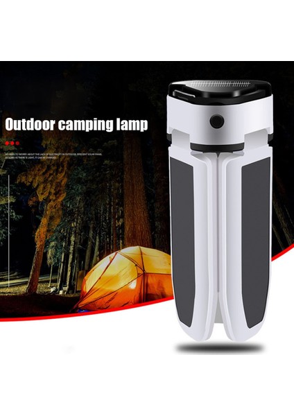 Su Geçirmez 3 Yaprak 60 LED Işıklar 5 Mod Güneş Enerjili Açık Kamp Çadır Lambası Katlanabilir Kamp Lambası Dış Mekan Aracı (Yurt Dışından)