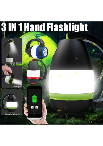 Mavi ZK20 Kamp Fener El Feneri USB Şarj Edilebilir El Feneri Masa Masa Lambası Güç Bankası Çıkışı Açık Kamp Lambası (Yurt Dışından) fiyatları