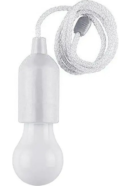 Beyaz LED Aaa Pille Çalışan Kamp Fener Dış Aydınlatma Ampul Çekme Halatı Açık-Kapalı Taşınabilir LED El Feneri Bahçe Işık (Yurt Dışından)