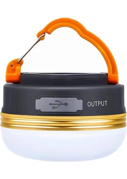 Turuncu Tarzı 3W Açık Çadır Taşınabilir Acil Fener Yürüyüş Için Mıknatıs Tabanlı Güç Bankası ile Yüksek Güç LED Kamp Işık Şarj Edilebilir (Yurt Dışından)