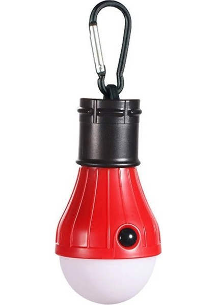 Kırmızı Taşınabilir Aydınlatma Fener Çadır Ampul Acil Durum Lambası Su Geçirmez Asılı El Feneri Kamp Işık Aaa Piller Powered (Yurt Dışından)