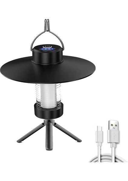 B LED Dekoratif Asılı Işıklar Tip-C Kanca ile Şarj Çim Lambası Kısılabilir Bahçe Dekorasyon Lambası Açık Hava Seyahat Için Hafif (Yurt Dışından)