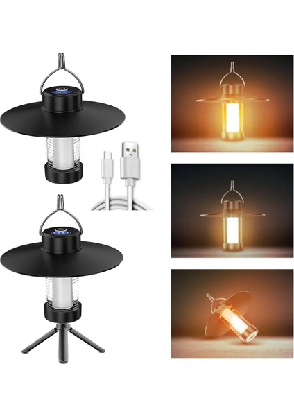 B LED Dekoratif Asılı Işıklar Tip-C Kanca ile Şarj Çim Lambası Kısılabilir Bahçe Dekorasyon Lambası Açık Hava Seyahat Için Hafif (Yurt Dışından) modelleri