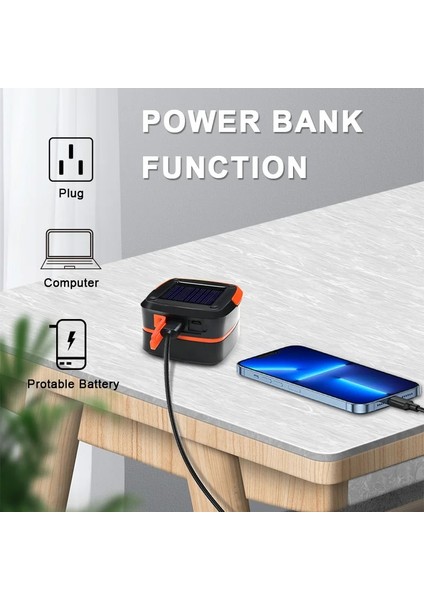 Yeşil Kamp Fener Su Geçirmez Katlanabilir Şarj Edilebilir Lamba El Feneri USB Solar Şarj Güç Bankası Çadır Kamp Işık (Yurt Dışından) indirimleri