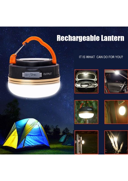 15W Taşınabilir Kamp Işıkları Kamp Lambası LED Şarj Edilebilir Taşınabilir Acil Çadır Işık El Feneri Ev Kanca ile USB Şarj (Yurt Dışından) fiyatları