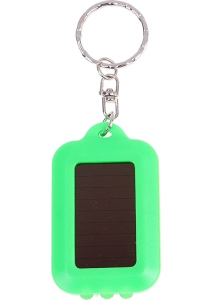 Yeşil Güneş Enerjili LED El Feneri Anahtarlık Küçük Cep Işık Anahtarlık ile Taşınabilir El Feneri Dış Aydınlatma El Fenerleri (Yurt Dışından)