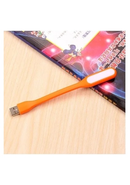 Turuncu Taşınabilir USB LED Mini Kitap Işık Okuma Işığı Bilgisayar Klavye Okuma Dizüstü Dizüstü Bilgisayar Görme Korumasını Okuma Lambası (Yurt Dışından)