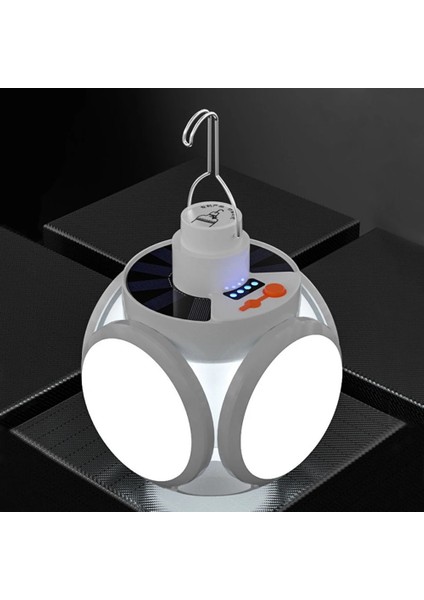 Taşınabilir Güneş Enerjili LED Lamba USB Şarj Edilebilir Kamp Projektörleri Açık Ev Çadır Fener Acil Gece Lambası (Yurt Dışından)