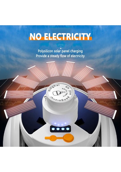 Taşınabilir Güneş Enerjili LED Lamba USB Şarj Edilebilir Kamp Projektörleri Açık Ev Çadır Fener Acil Gece Lambası (Yurt Dışından)