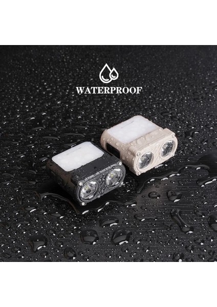 2set Stili Kırmızı Set Çift Işınlı Kamp Kafa Lambası Tip-C Şarj Anahtarlık Işık LED Ah Taşınabilir 500LM 5 Mod Su Geçirmez Dış Mekan Için (Yurt Dışından) modelleri