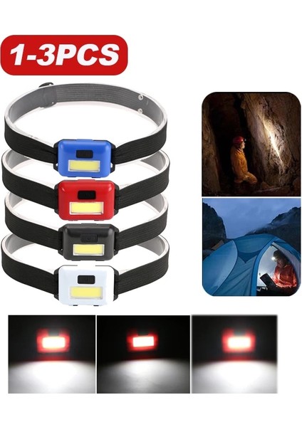 2 Adet Tarzı Mavi Mini Farlar Taşınabilir Cob LED Farlar Su Geçirmez Kafa Ön Işık Kamp Far 3 Anahtar Modu ile Kafa El Feneri Torch (Yurt Dışından) fiyatları