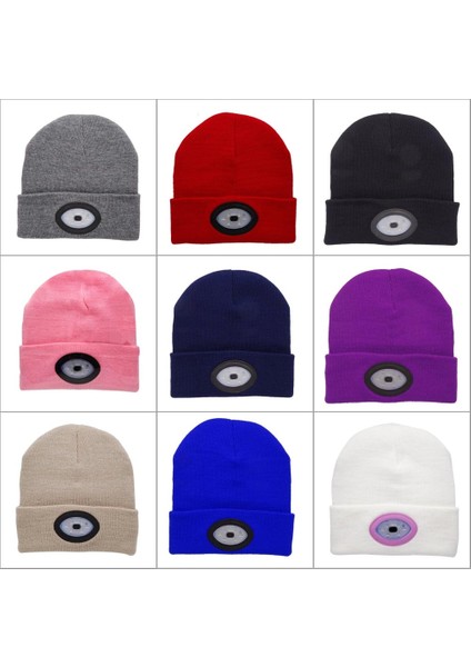 Beyaz LED Kırmızımavi Işık Şapka USB Şarj Edilebilir Aydınlatma Lambası Gece Balıkçılık Avcılık Kamp Koşu Kapaklar Örgü Şapka Yılbaşı Dekoru (Yurt Dışından) modelleri