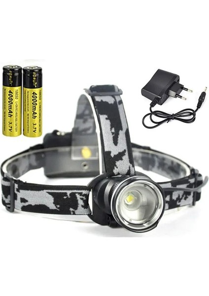 E Boruıt Rj LED Far Yakınlaştırma 3 Modlu Şarj Edilebilir Far Pil El Feneri Su Geçirmez Kamp Balıkçılık Kafa Feneri (Yurt Dışından)